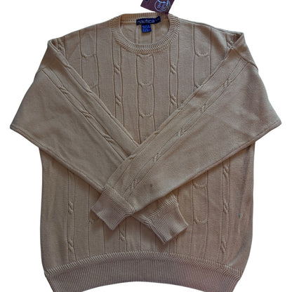 Large Nautica Yellow Cable Knit (more yellow in person)