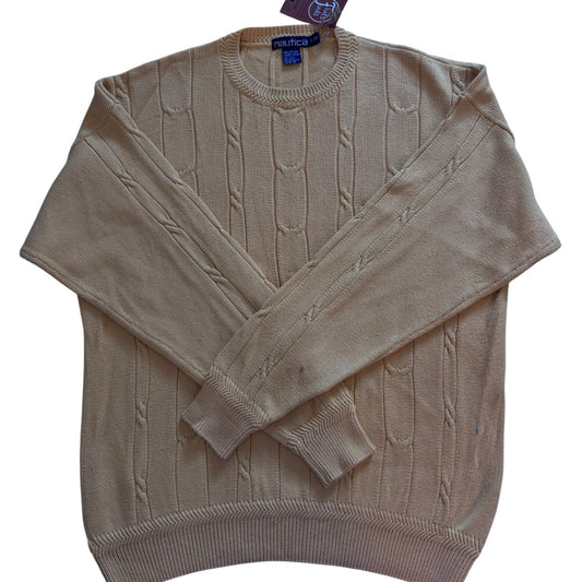 Large Nautica Yellow Cable Knit (more yellow in person)