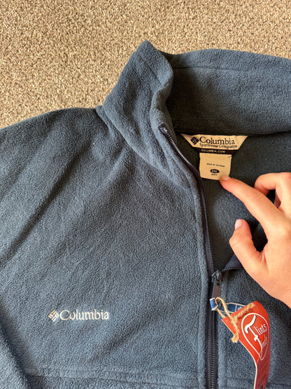 XXL Columbia Blue Full Zip Fleece