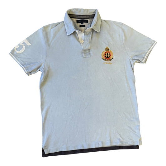 Extra large Slim Fit Tommy Hilfiger Blue Polo Shirt