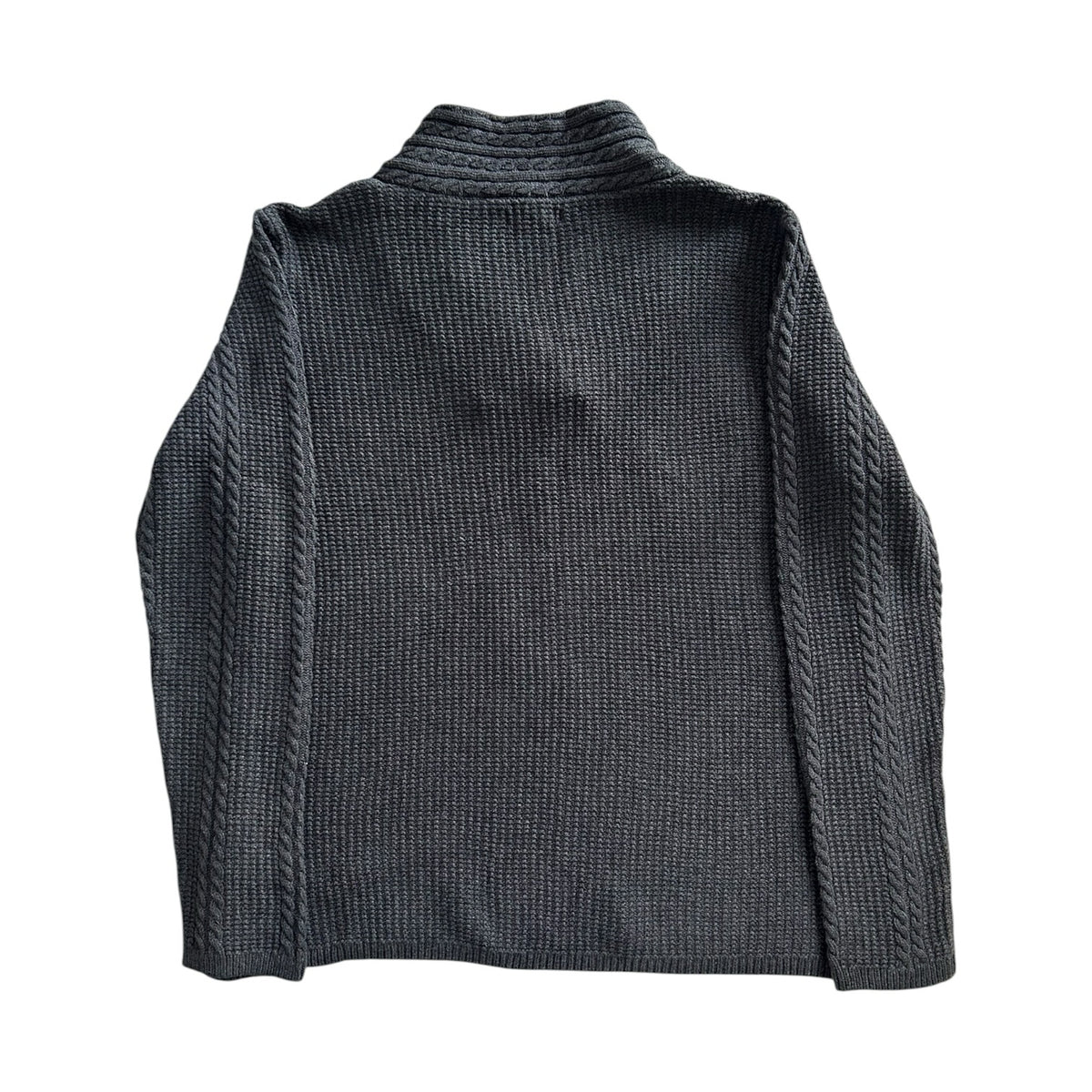 Woman's Extra large Nautica Grey Knitted Shawl Neck Jumper