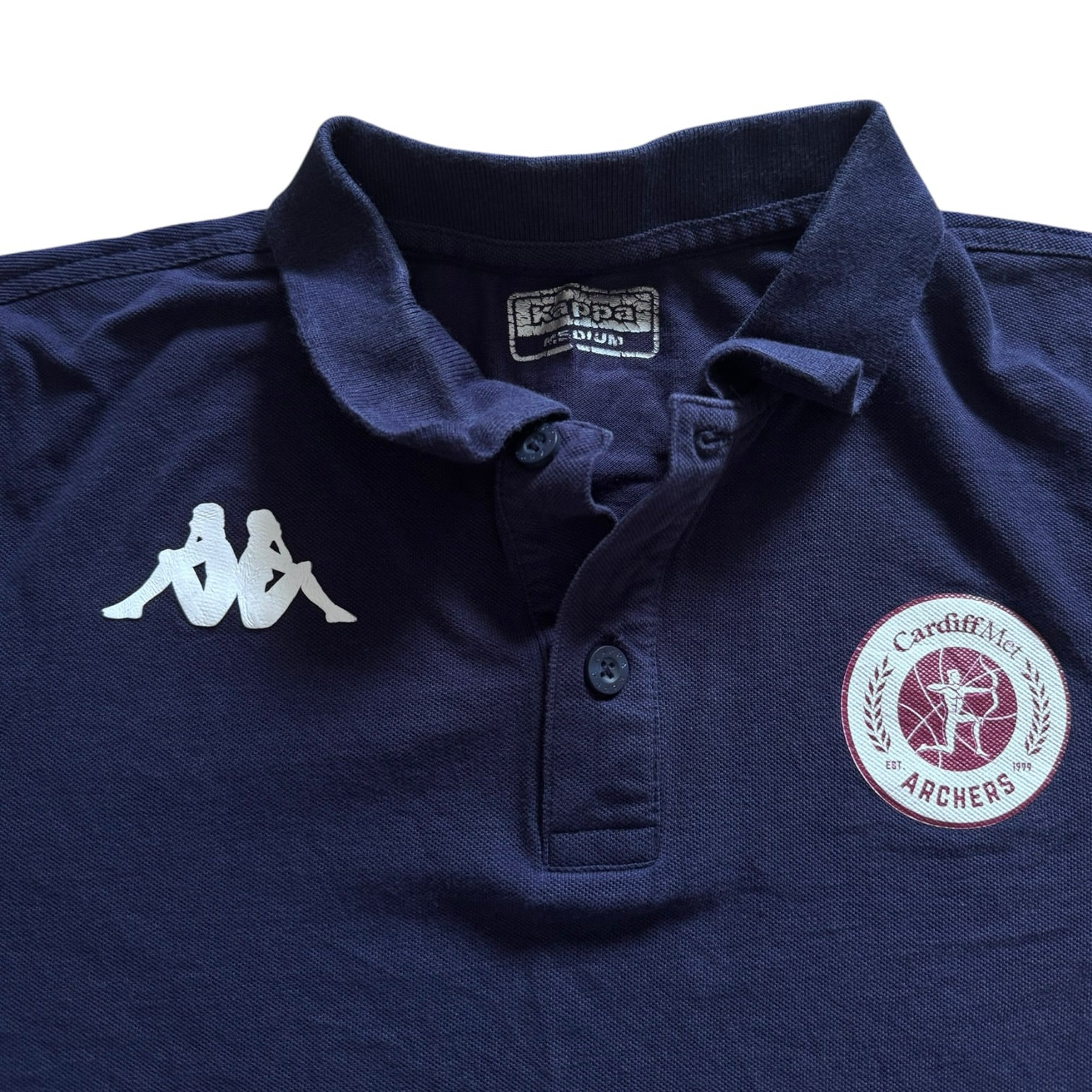 Medium Kappa Navy Cardiff Archers Polo Shirt