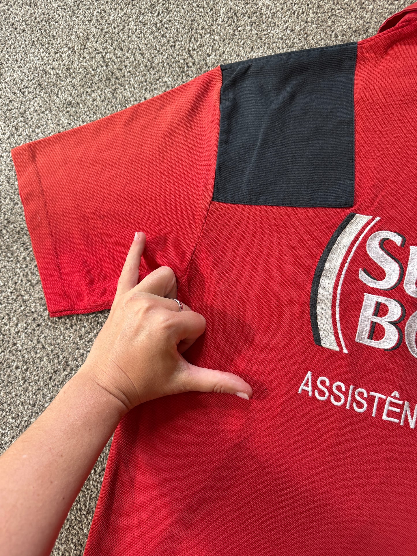 Large Super Bock Red Polo Shirt