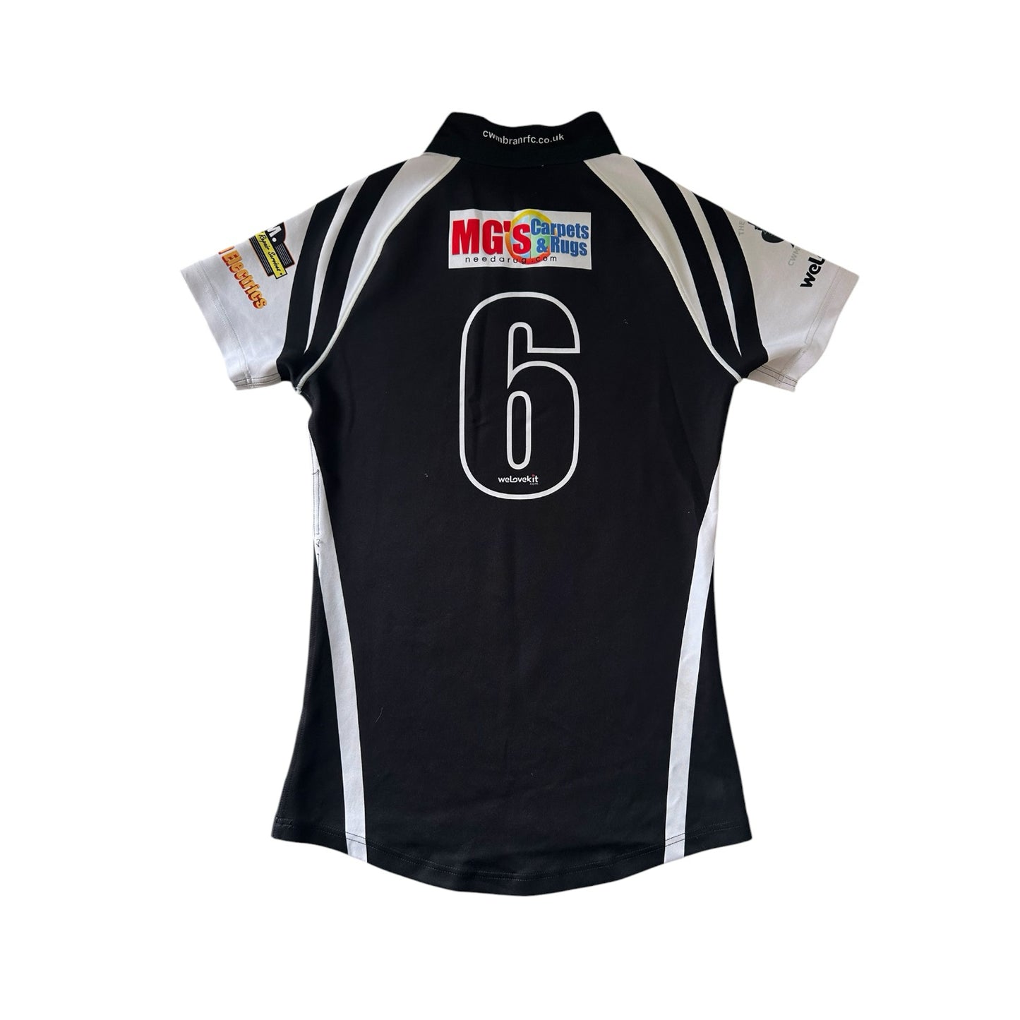 Youth Large Cwmbran Black Rugby Shirt