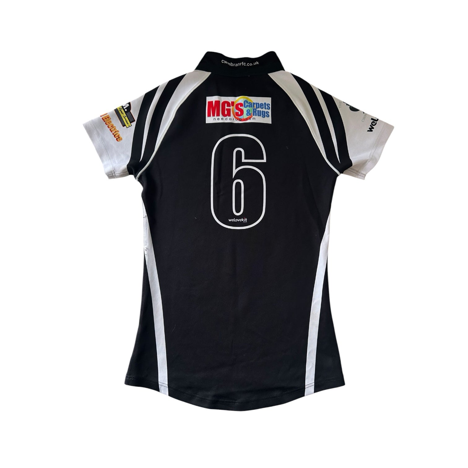 Youth Large Cwmbran Black Rugby Shirt
