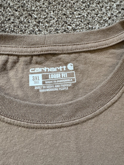 3XL tall Carhartt Beige Pocket T-Shirt