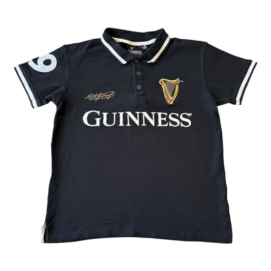 Small Guinness Black Polo Shirt