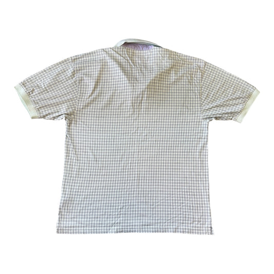 Large Tommy Hilfiger Mint Green Check Golf Polo Shirt