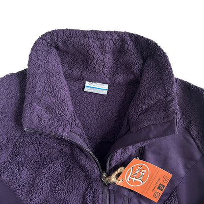 Woman's Medium Coumbia Purple Full Zip Fleece