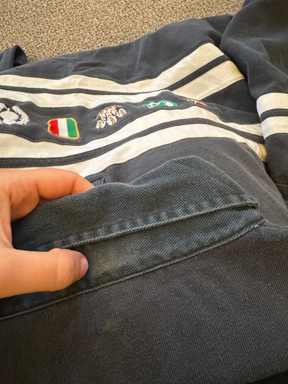 4XL Cotton Traders Six Nations Navy Rugby Shirt