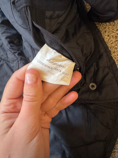 Medium Barbour Navy Liddesdale Track Quilt Coat