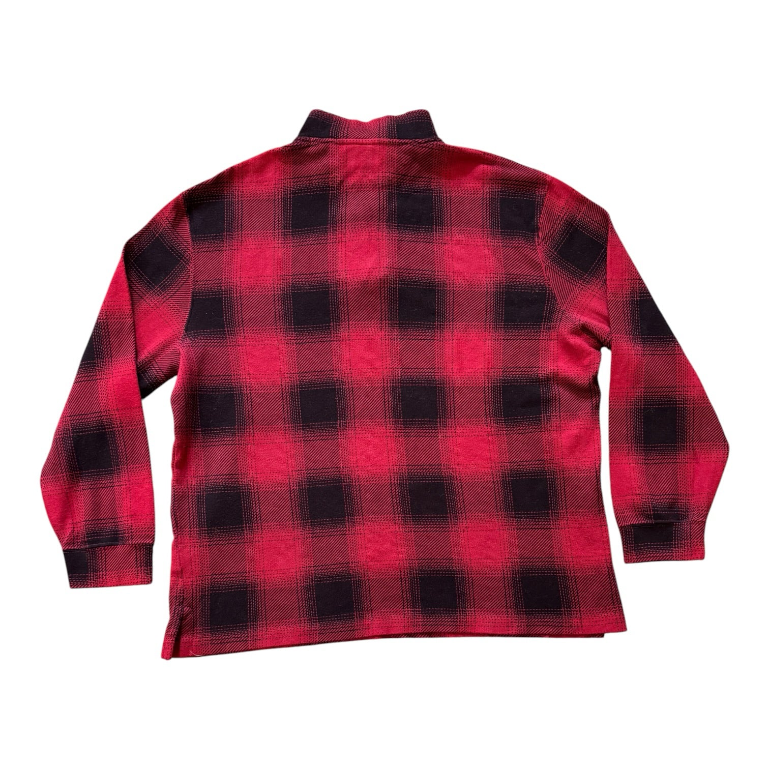 Extra large Ralph Lauren Red and Black Check 1/4 Zip