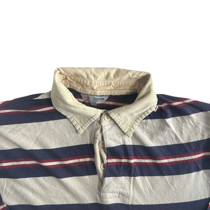 Medium Red Code Navy, Red and Cream Rugby Shirt