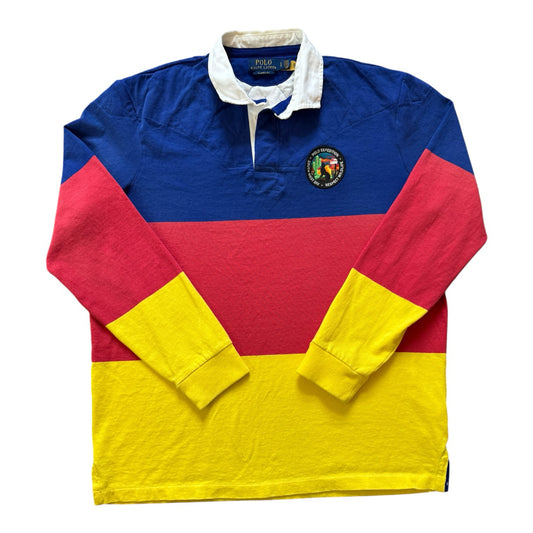 Large Ralph Lauren Expedition Colour Block Rugby Shirt