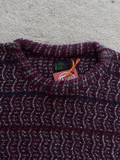 Medium Colours Purple Funky Knit Jumper