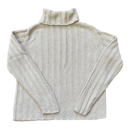 Woman's Small L.L.bean Cream Turtle Neck