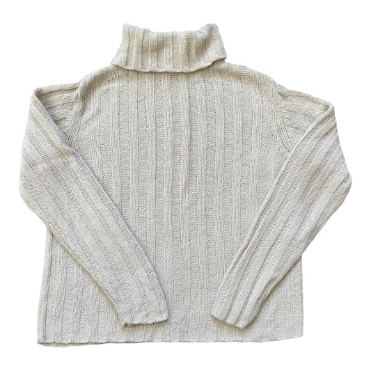 Woman's Small L.L.bean Cream Turtle Neck
