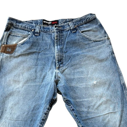 38/30 Wrangler Riggs Workwear Blue Denim Jeans