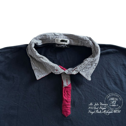 Extra large Alvaro Navy Rugby Shirt