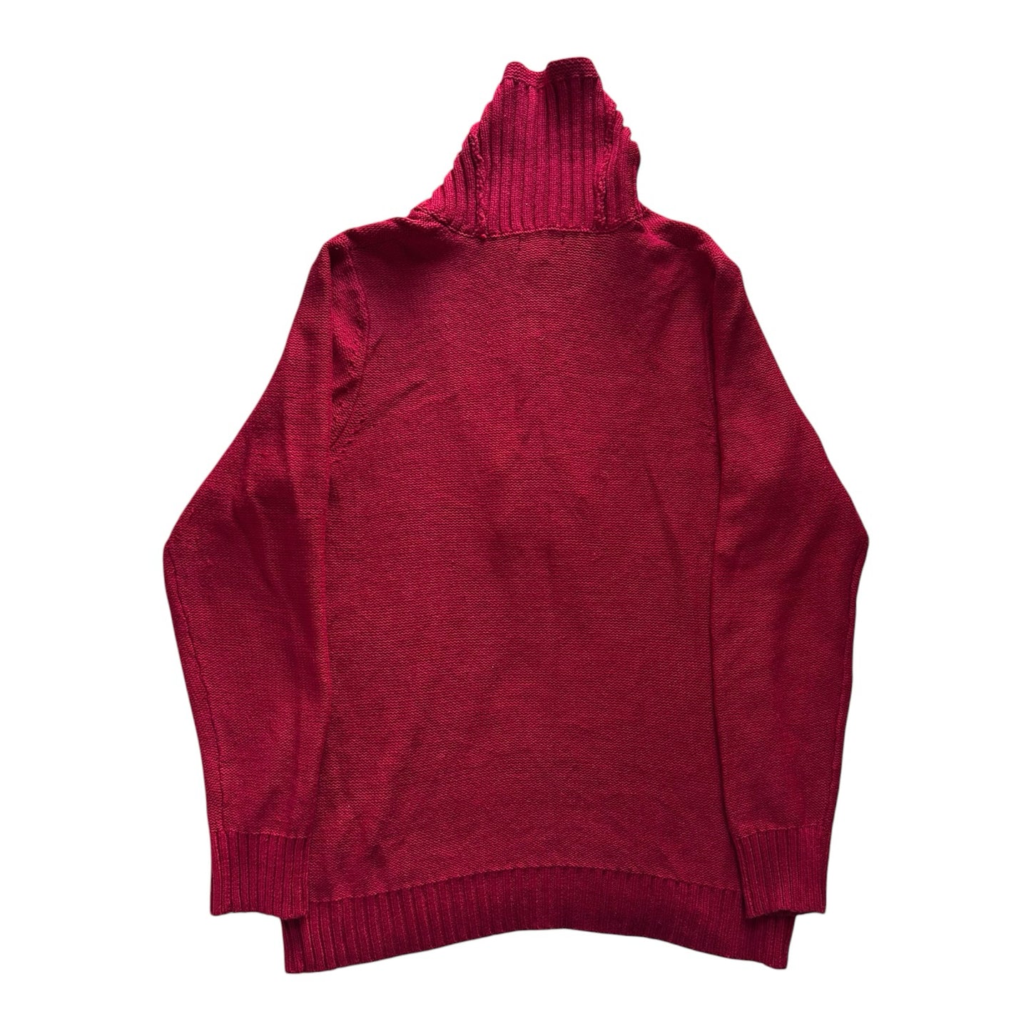 Woman's Extra large Ralph Lauren Red Shawl Neck Jumper