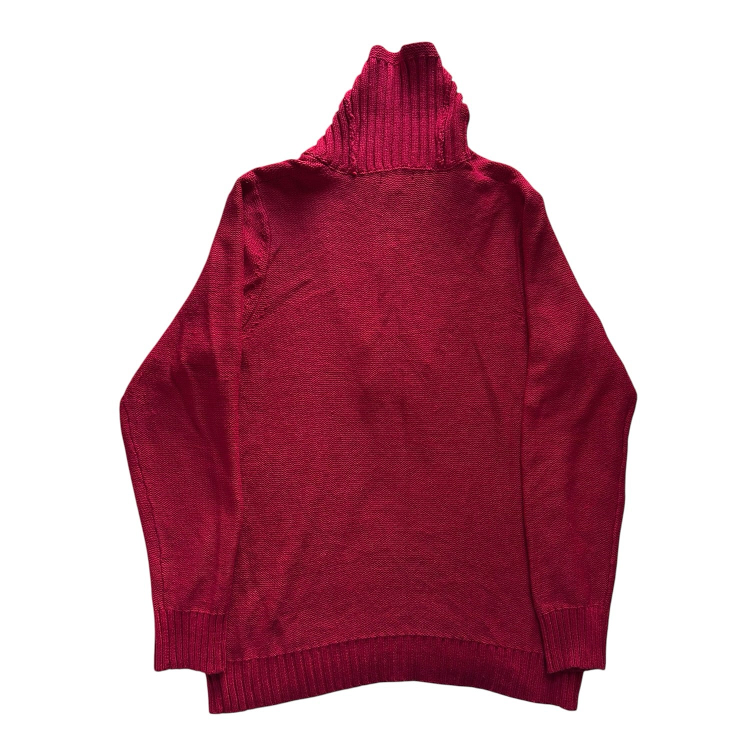 Woman's Extra large Ralph Lauren Red Shawl Neck Jumper