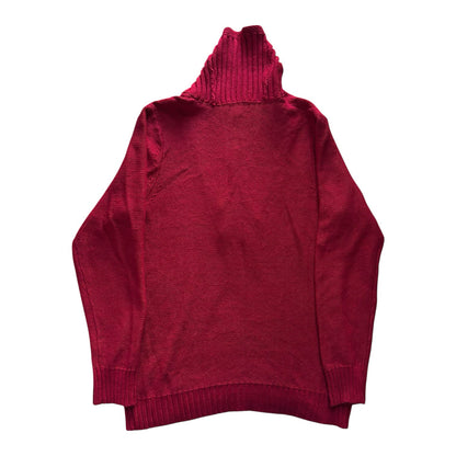 Woman's Extra large Ralph Lauren Red Shawl Neck Jumper