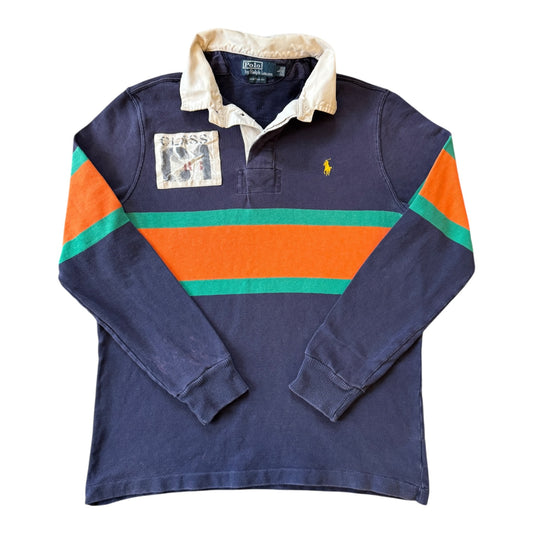 Large Ralph Lauren Navy Rafting Rugby Shirt