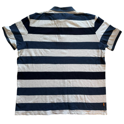 XXL Timberland White and Navy Polo Shirt