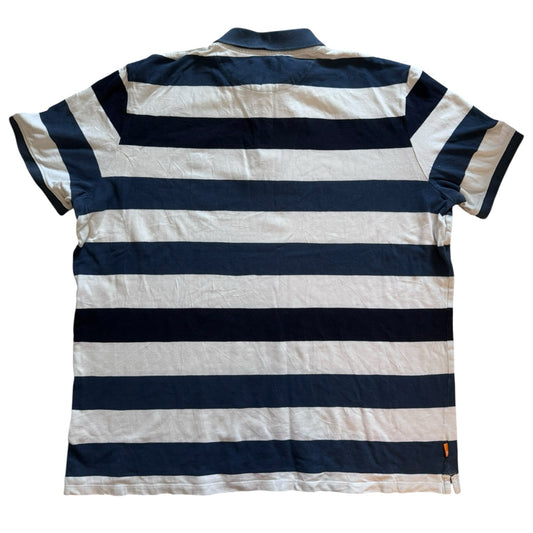 XXL Timberland White and Navy Polo Shirt
