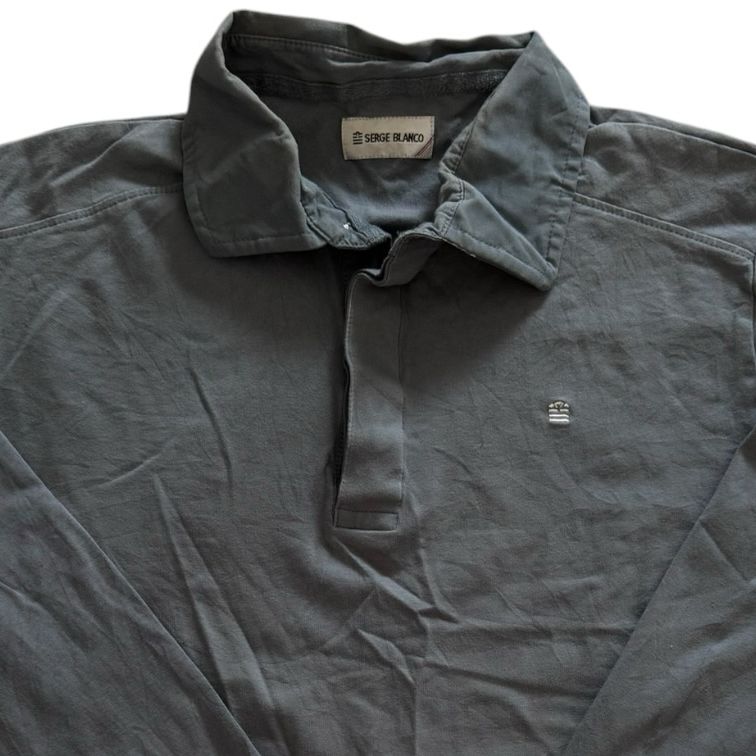 Large Serge Blanco Grey Rugby Shirt