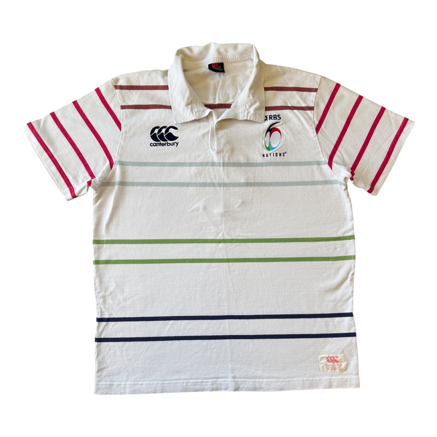 Extra large Canterbury White 6 Nations Rugby Shirt