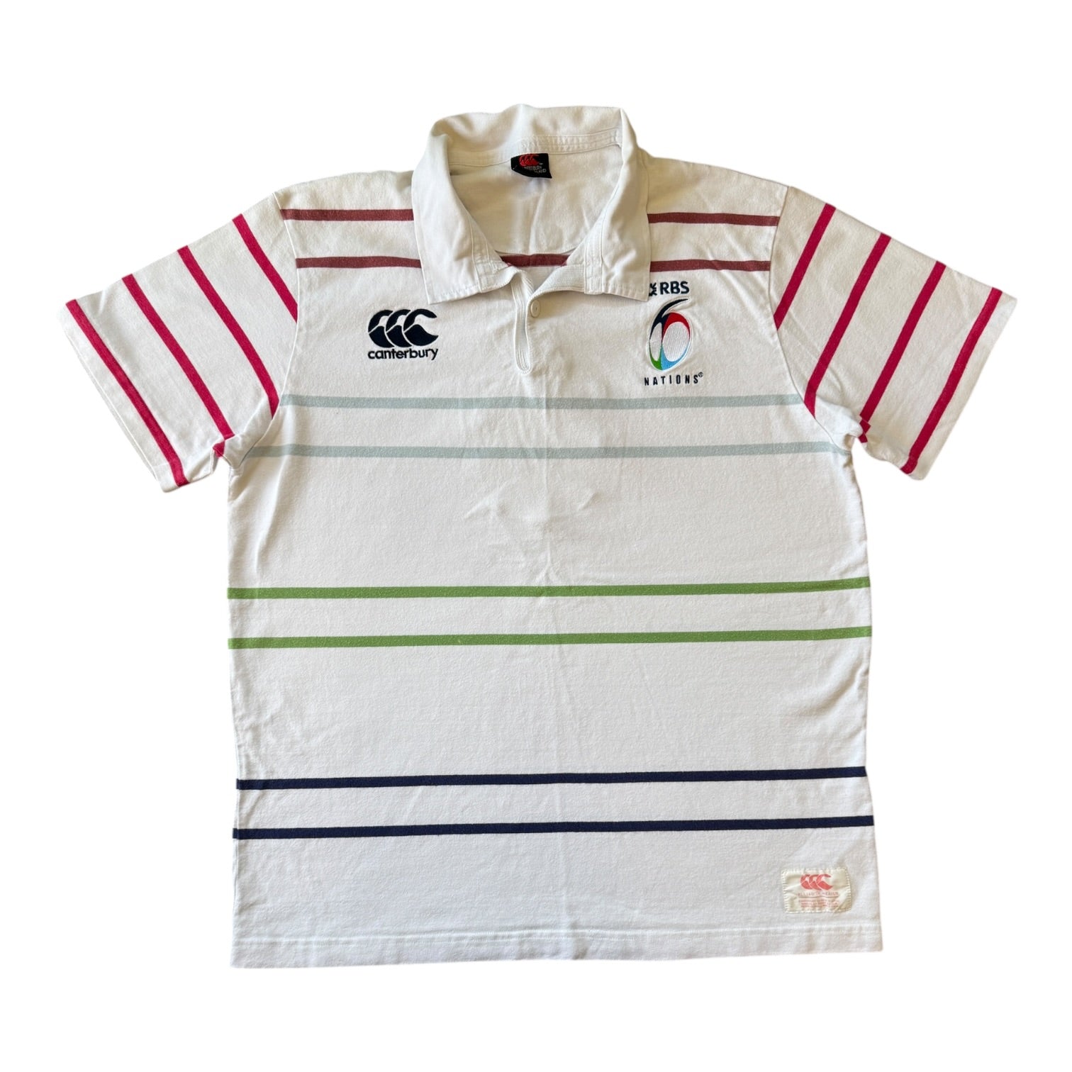 Extra large Canterbury White 6 Nations Rugby Shirt