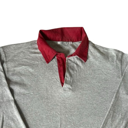 Large Capicua 303 Grey and Red Rugby Shirt