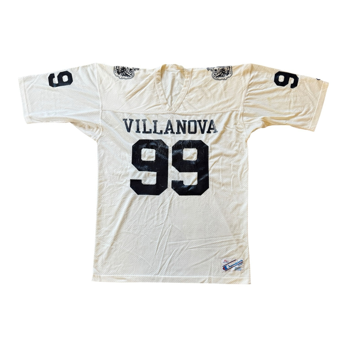 1980s Extra large Champion White Villanova Wildcats NCAA Jersey
