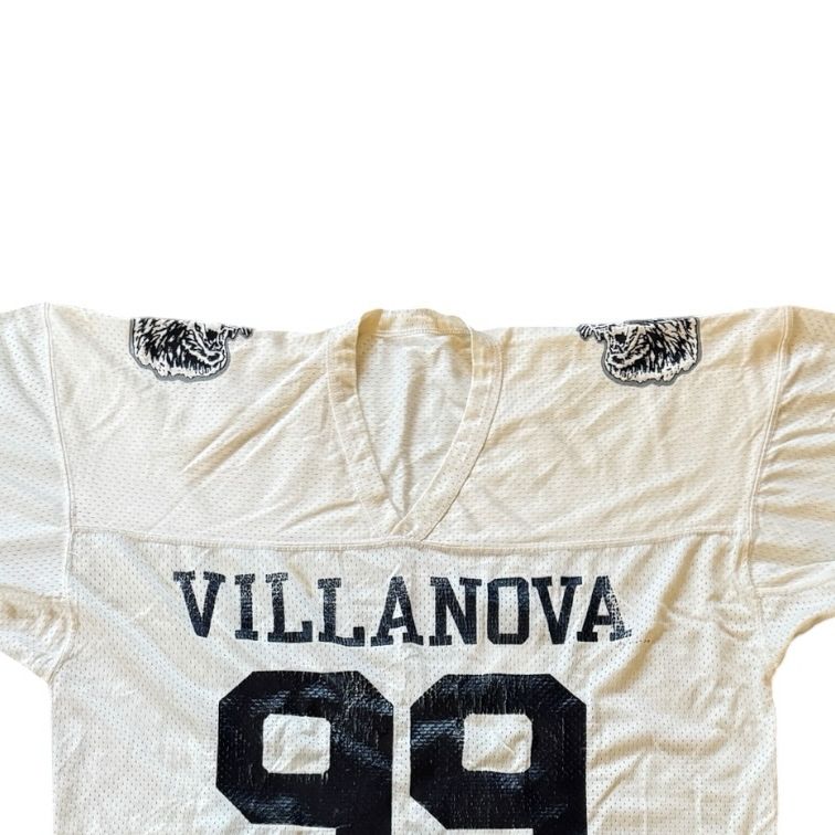 1980s Extra large Champion White Villanova Wildcats NCAA Jersey