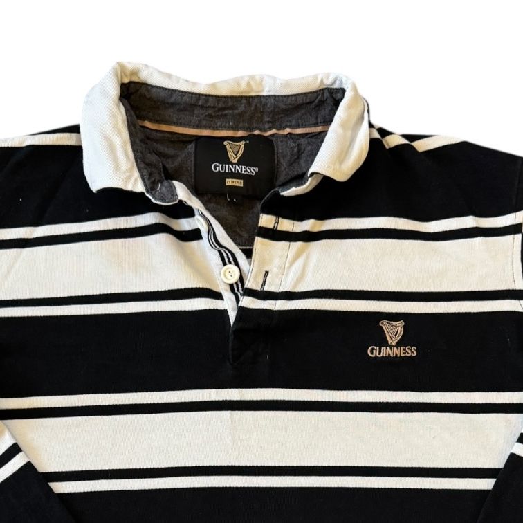 Large Guinness Black Rugby Shirts