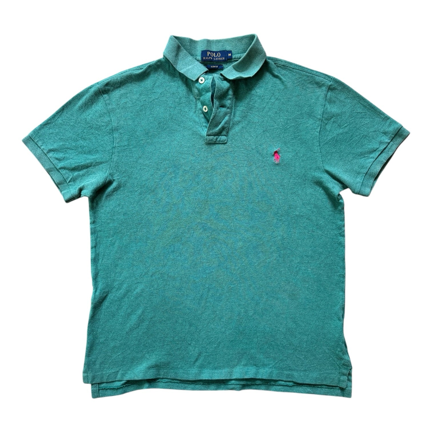 Medium Ralph Lauren Teal Green Polo Shirt