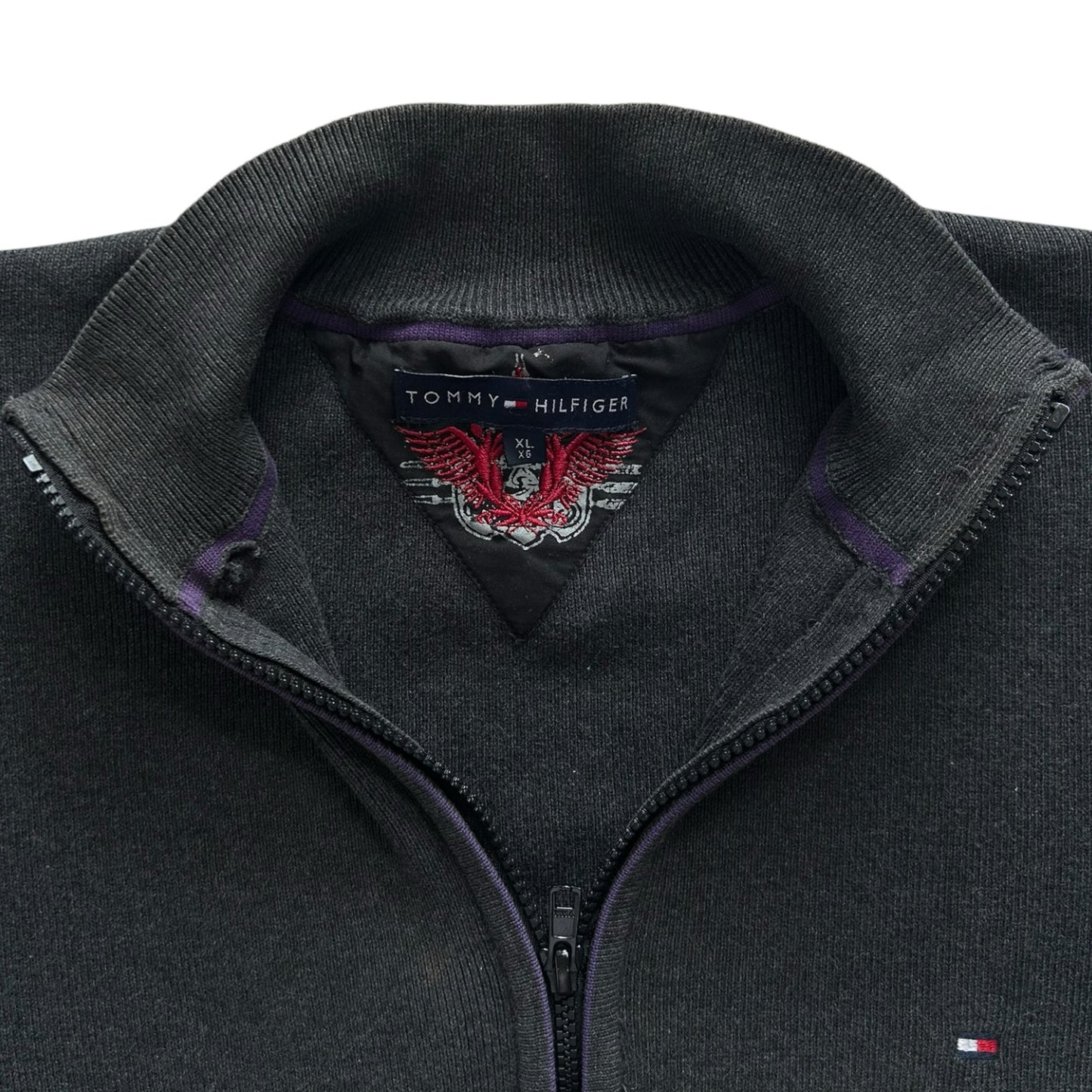 Woman's Extra large Tommy Hilfiger Black Full Zip Jumper