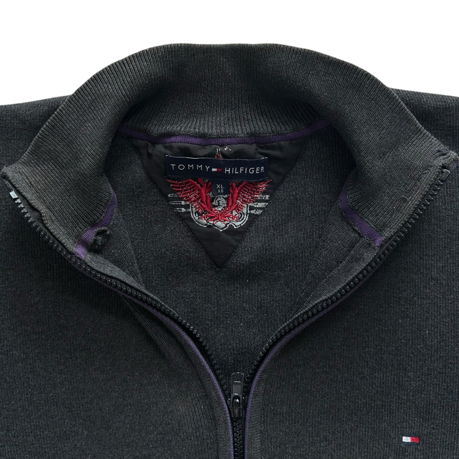 Woman's Extra large Tommy Hilfiger Black Full Zip Jumper