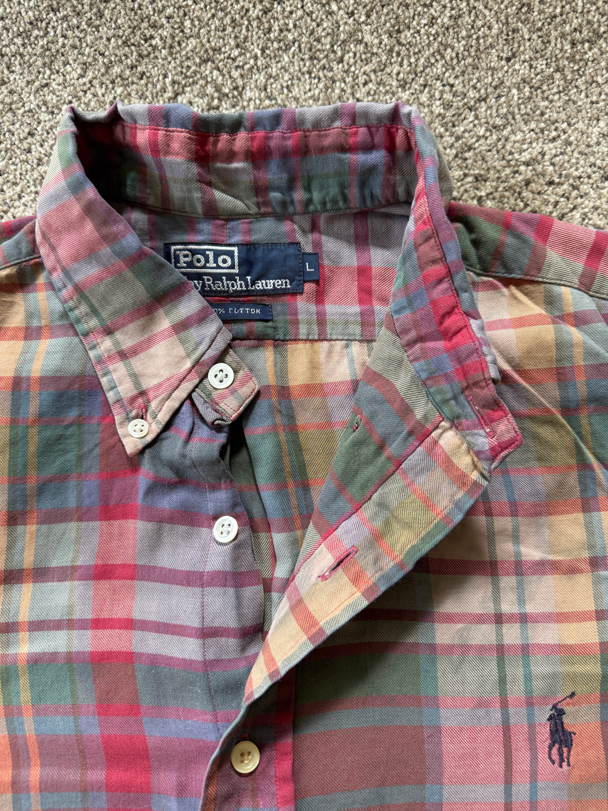 Large Ralph Lauren Plaid Shirt