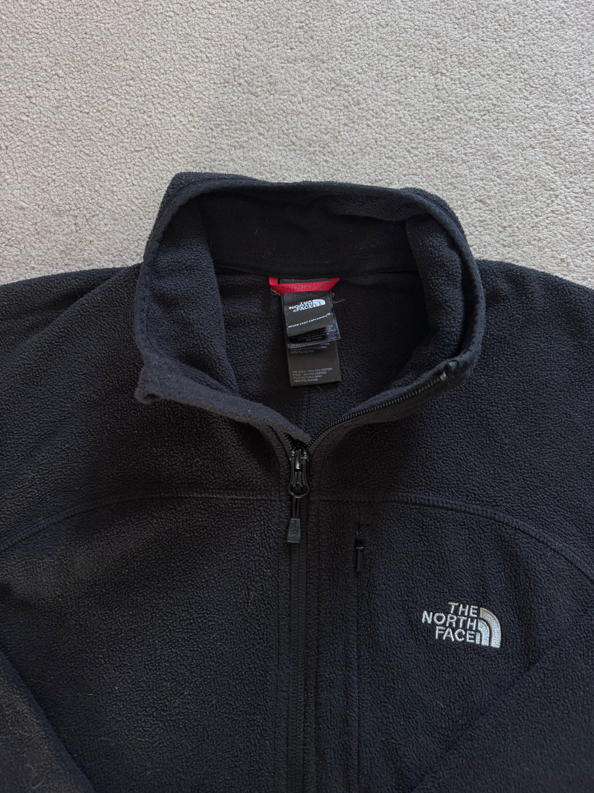 Woman's Large The North Face Black Full Zip Fleece
