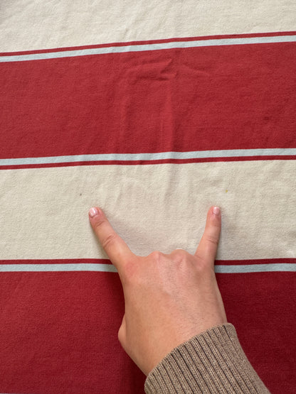Extra large Gant Red and White Rugby Shirt - repaired