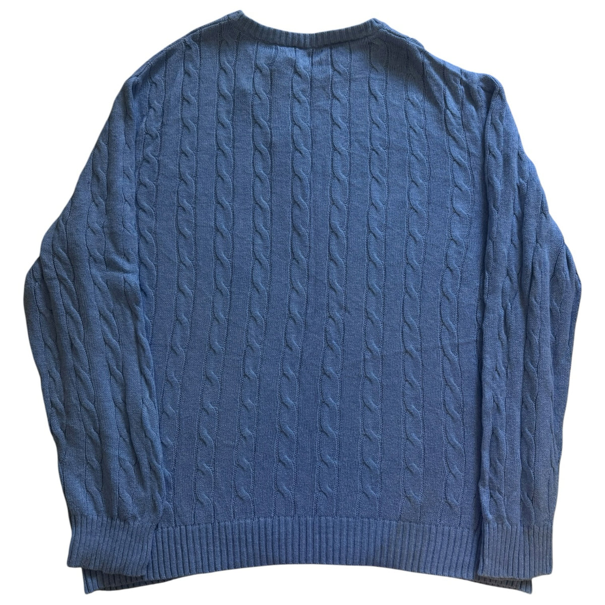 Extra large Nautica Light Blue Cable Knit Jumper