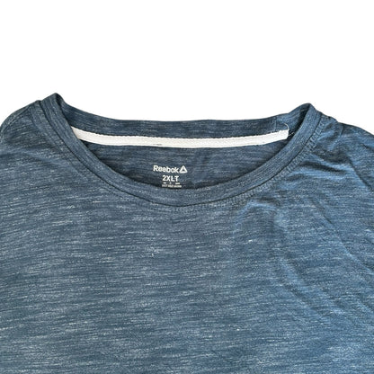 XXL Reebok Speckled Blue Sports T-Shirt