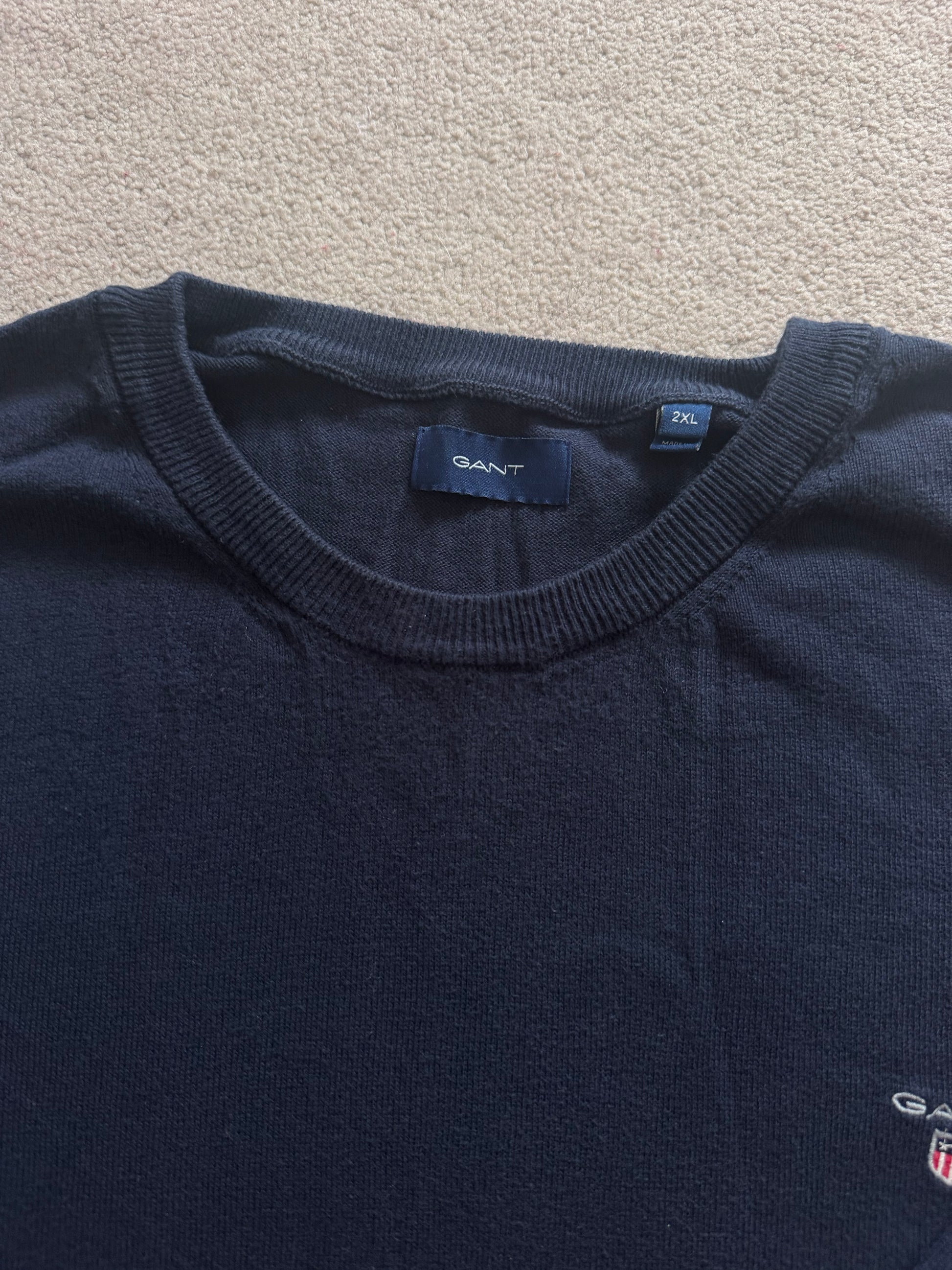 XXL Gant Navy Thin Sweatshirt