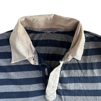 Medium Lafayette Grey and Navy Rugby Shirt