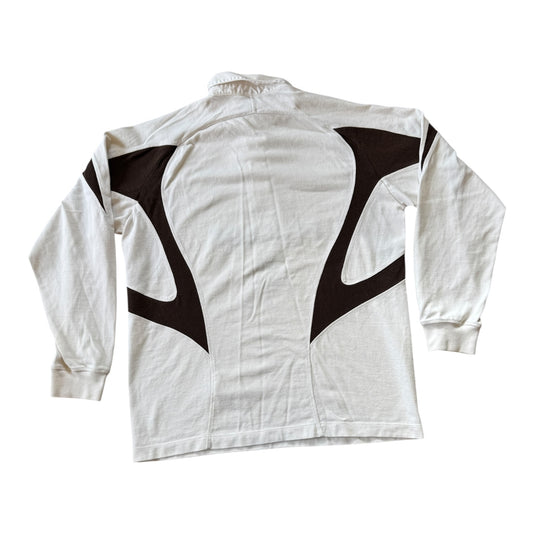 Large Nike White Toulouse Rugby Shirt - stained