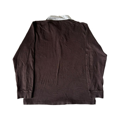 Extra large Quebramar Brown Rugby Shirt