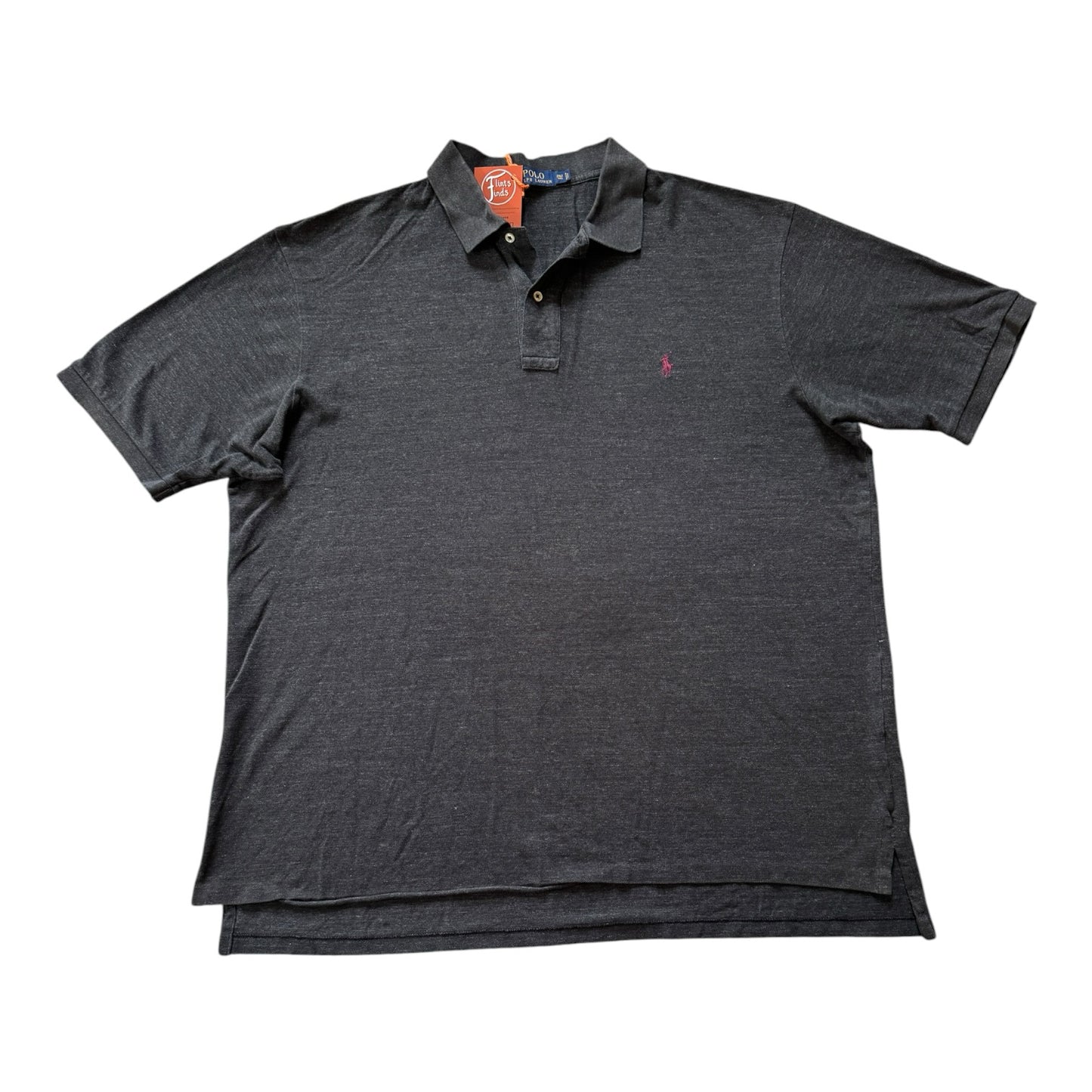 2XLT Ralph Lauren Grey Speckled Polo Shirt
