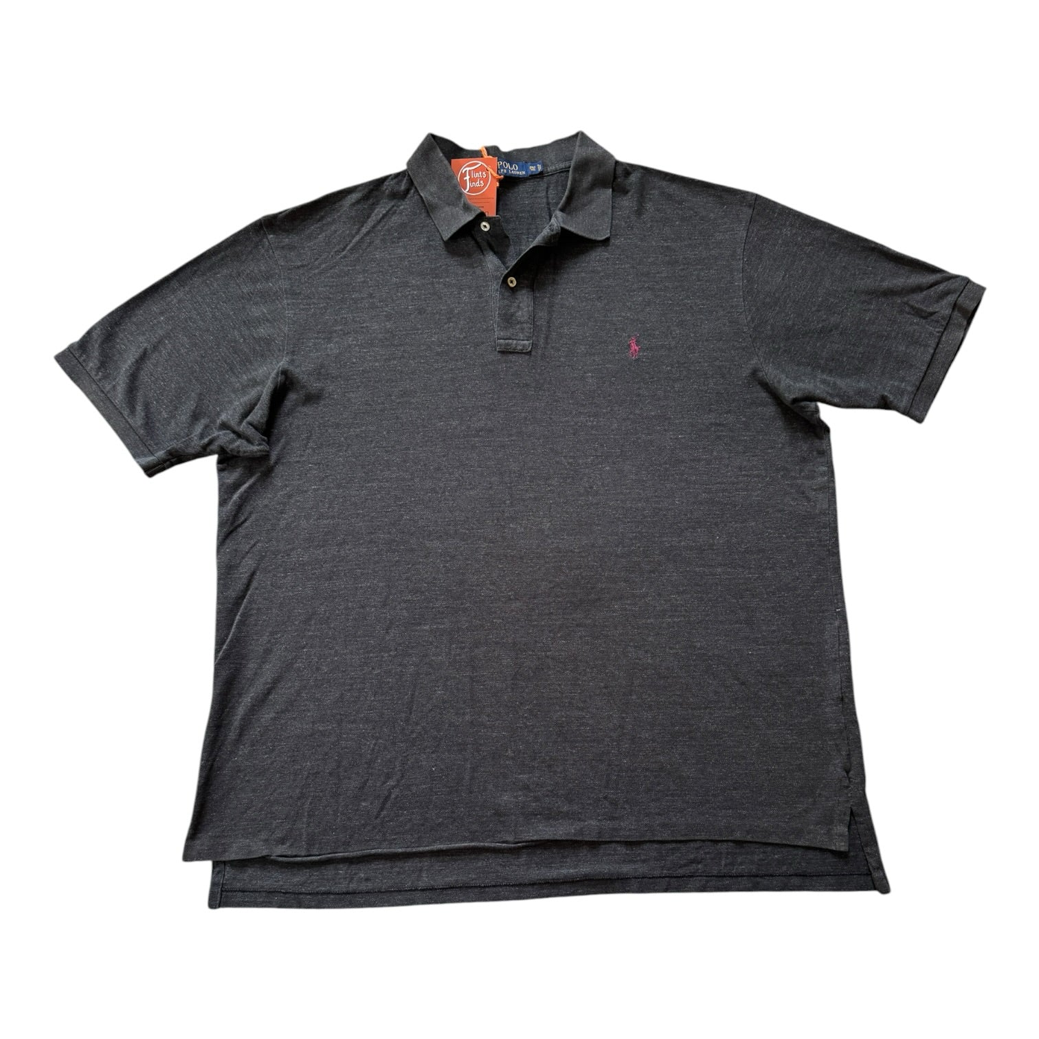 2XLT Ralph Lauren Grey Speckled Polo Shirt